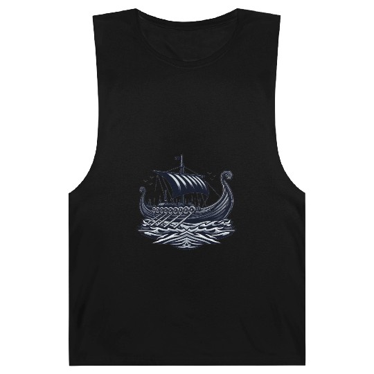 Viking Raiders: Norse Seafaring Art Barnard Tanks