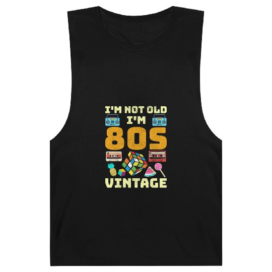80s Vintage Vibes - Retro Design with Neon Colors Barnard Tanks