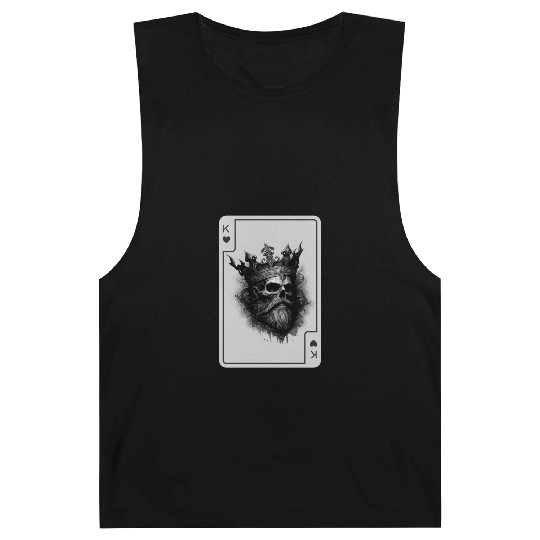 King of Hearts Creepy Card Game Poker Barnard Tanks
