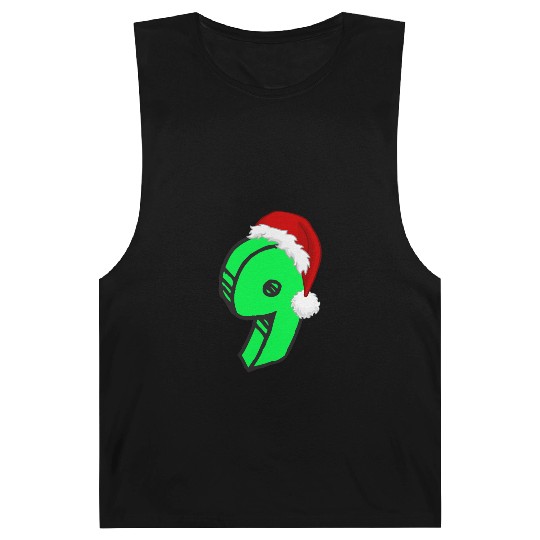 Age 9 Christmas Hat - Number Nine Barnard Tanks