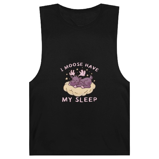I Moose Have My Sleep Youth Cute Moose Barnard Tanks