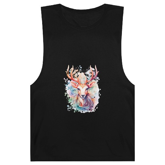 Colorful Reindeer Fantasy: Studio Ghibli Style Barnard Tanks