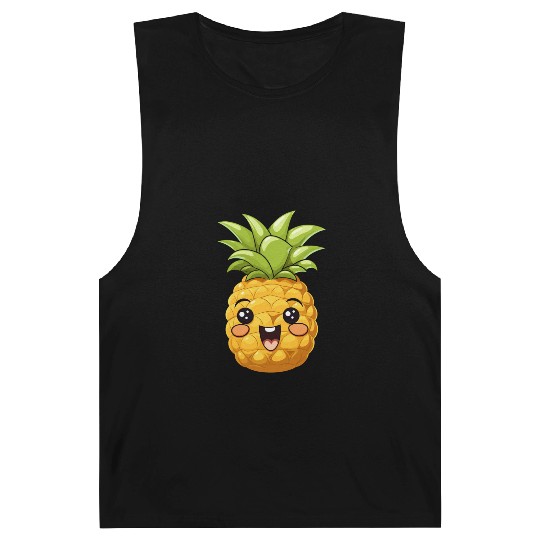 Cute Funny Pineapple Summer Kawaii Gift Barnard Tanks