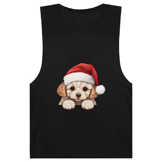 Bichon Frise Christmas Dog Barnard Tanks