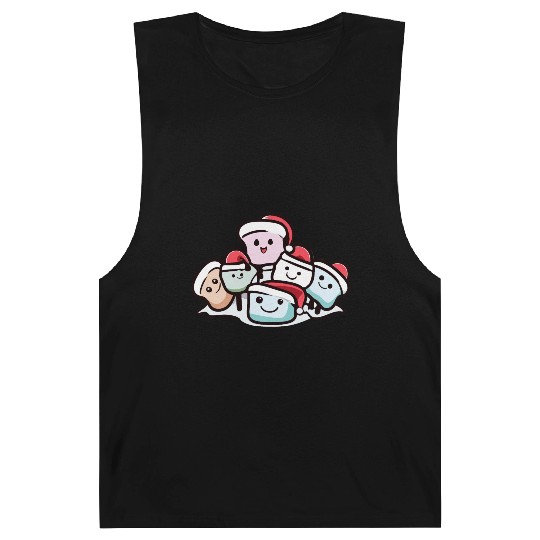 Marshmallow Friends In Snow Barnard Tanks