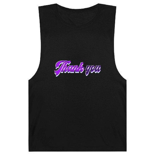 Typography Thank you Barnard Tanks