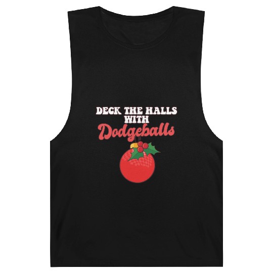 Dodgeball Player Coach Christmas Balls Deck The Barnard Tanks