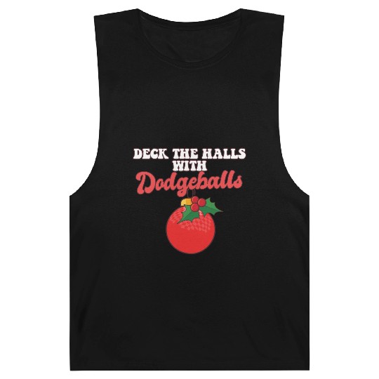 Dodgeball Player Coach Christmas Balls Deck The Barnard Tanks