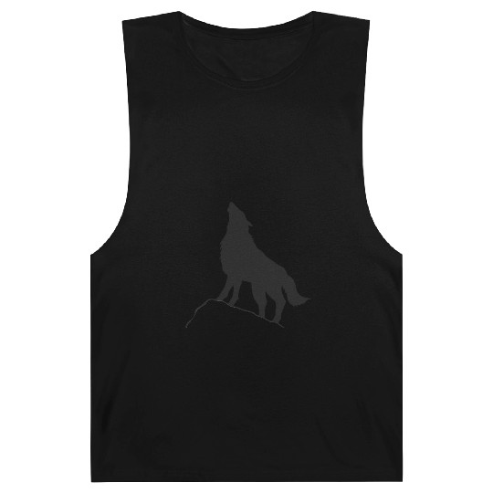 Howling Wolf Silhouette Barnard Tanks