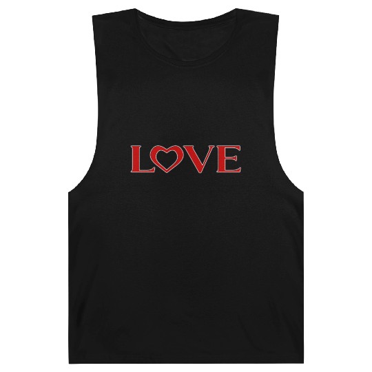 Love Text Art Typography Barnard Tanks