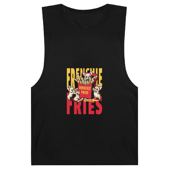 Frenchie Fries - Cute French Bulldog Fries Barnard Tanks