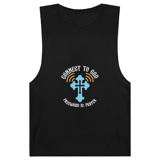 Connect to God I Love Jesus Believer Scripture Barnard Tanks