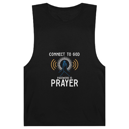 Connect to God I Love Jesus Believer Worship Barnard Tanks