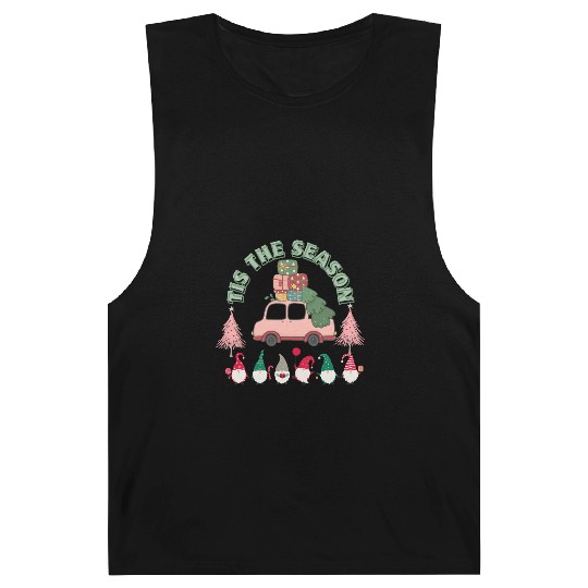 Tis The Season Xmas vintage art Barnard Tanks