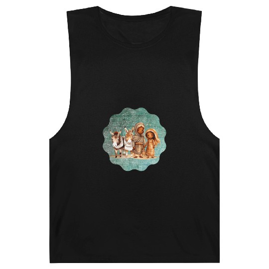 Christmas Nativity Scene Shepherds and Sheep Barnard Tanks