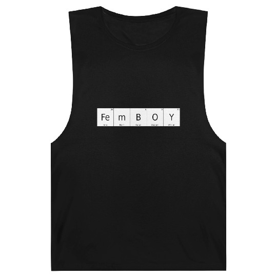 Periodic Table Chemical Element Femboy Bigender Si Barnard Tanks