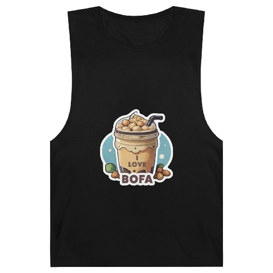 Hazelnut Boba Bubble Tea - I love Bofa Deez Nuts Barnard Tanks