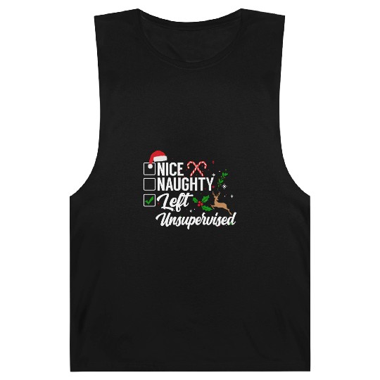 Christmas Nice Naughty Left Unsupervised Reindeer Barnard Tanks
