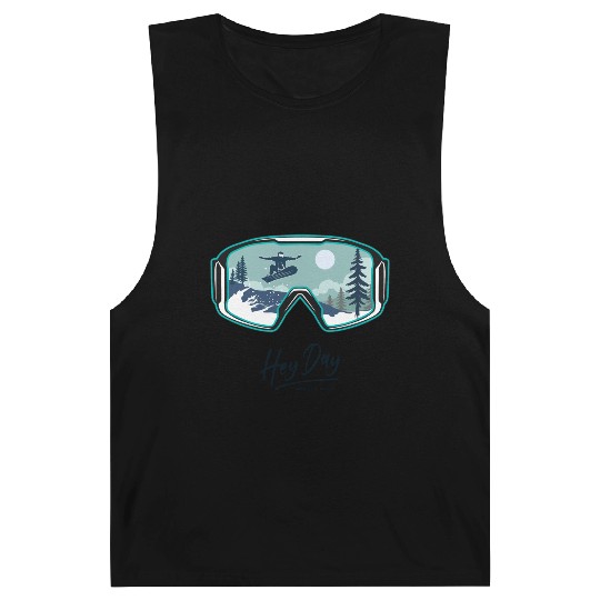 Snowboarding Style logo. By "Hey Day" Barnard Tanks