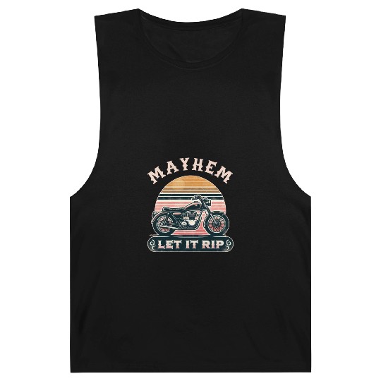 Unleash Chaos with Mayhem Let It Rip Graphic Wear Barnard Tanks