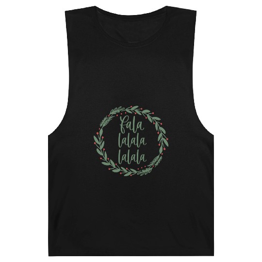 Fa La La Sage Green Christmas Wreath Fun Barnard Tanks