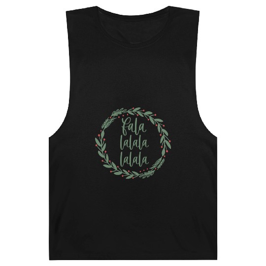 Fa La La Sage Green Christmas Wreath Fun Barnard Tanks