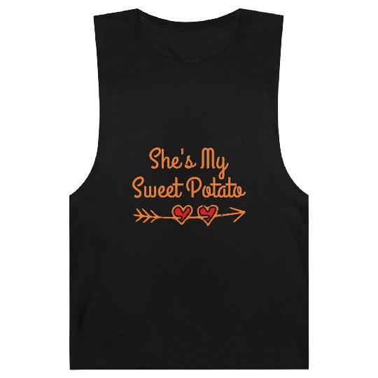 I Yam She's My Sweet Potato Thanksgiving Barnard Tanks