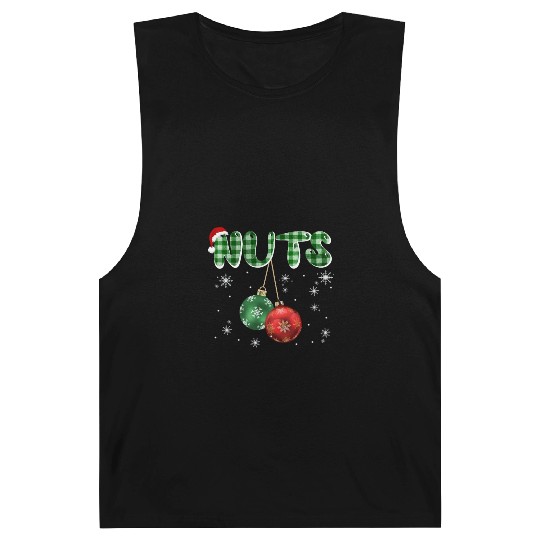 Chest Nuts Christmas Funny Couple Matching Barnard Tanks