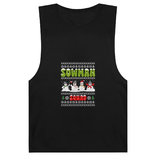 Snowmen Sowman Squad Friends X-Mas Snow Lover Barnard Tanks