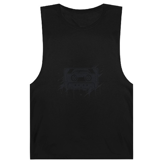 A vintage-inspired illustration of cassette tape Barnard Tanks