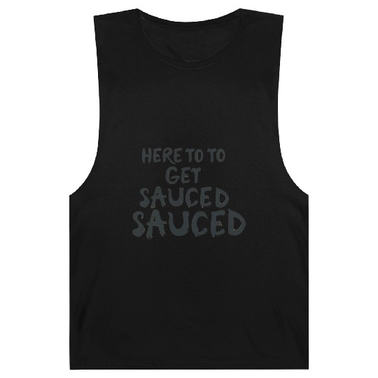 Here To Get Sauced Funny Cranberry Sauce Thanksgiv Barnard Tanks