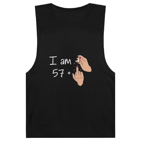 I Am 57 + 1 Middle Finger Barnard Tanks I Am 57 Plus,