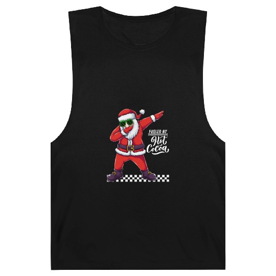 Fueled by Hot Cocoa, dabbing Santa Barnard Tanks