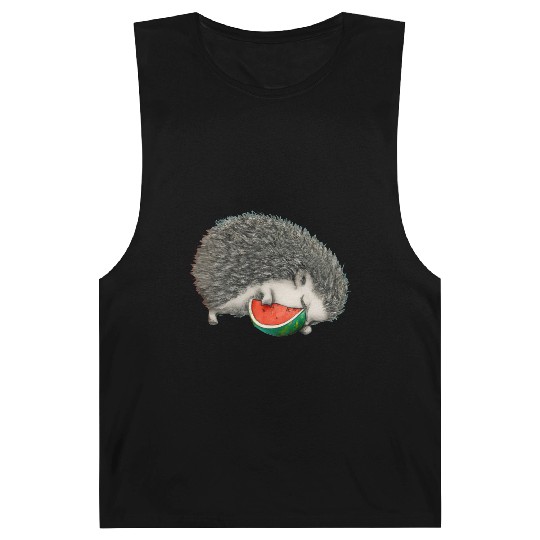 Hedgehog Sleeping With Watermelon Barnard Tanks
