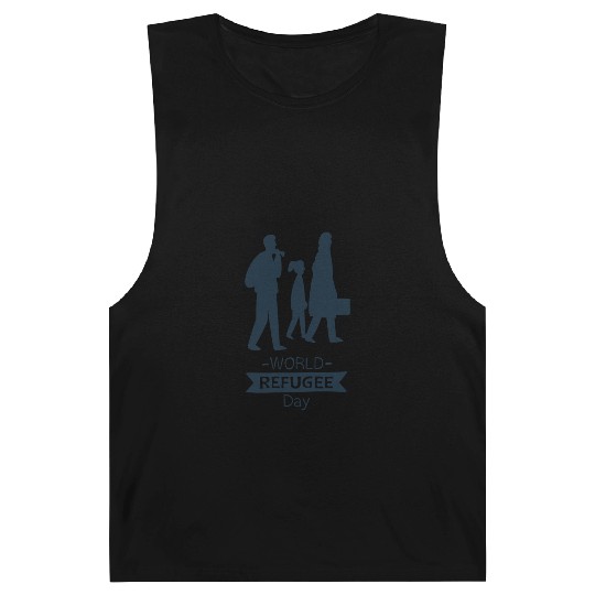 world refugee day black Barnard Tanks