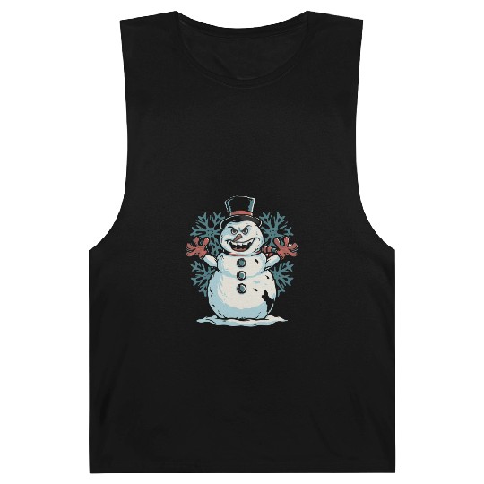 frosty snowman creepy Barnard Tanks