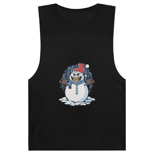 frosty snowman creepy Barnard Tanks