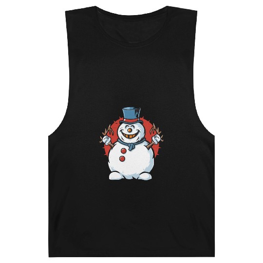 frosty snowman creepy Barnard Tanks