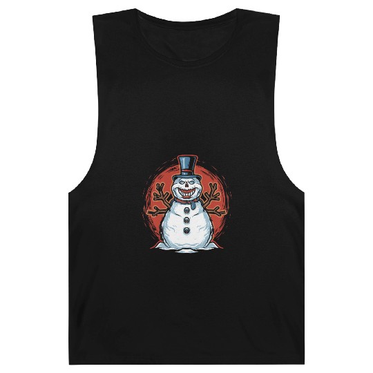 frosty snowman creepy Barnard Tanks