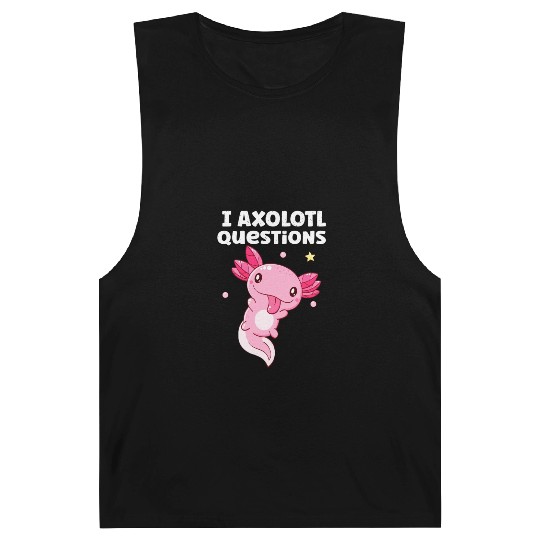 I Axolotl Questions Axolotl funny Axolotl Retro Barnard Tanks