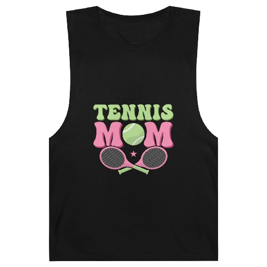 Tennis Mom Player Racket Sport Barnard Tanks