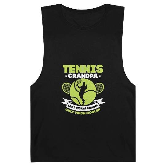 Tennis Grandpa Like A Regular Grandpa Player Barnard Tanks