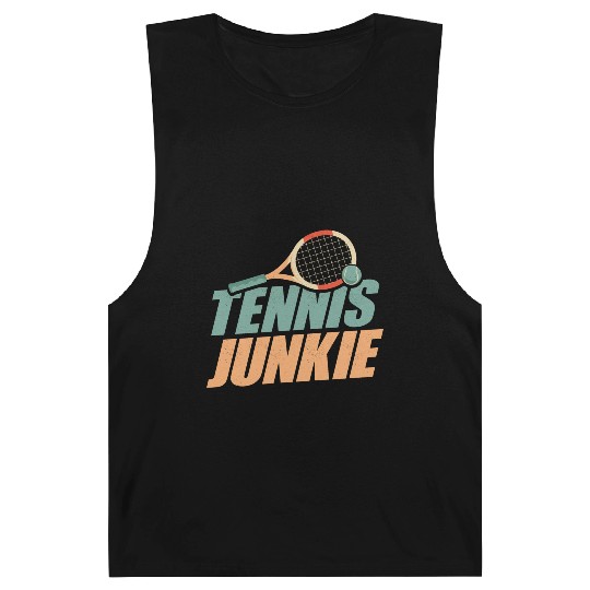 Tennis Junkie Racket Sport Player Barnard Tanks