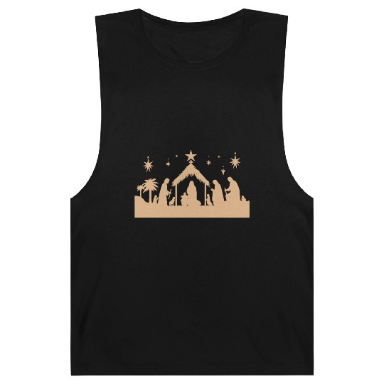Nativity Scene with Mary Joseph Baby Jesus Barnard Tanks
