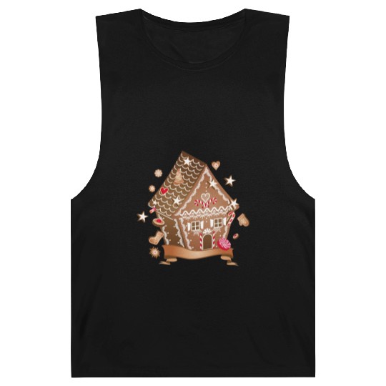 beautifully decorated gingerbread house for XMAS Barnard Tanks