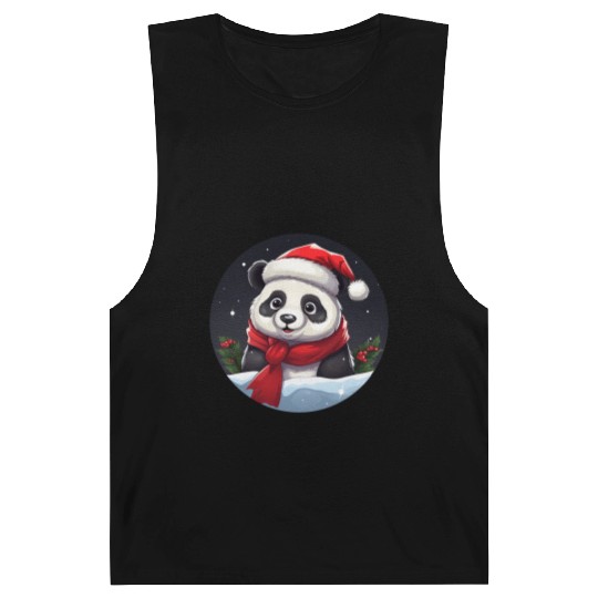 Panda Christmas Barnard Tanks