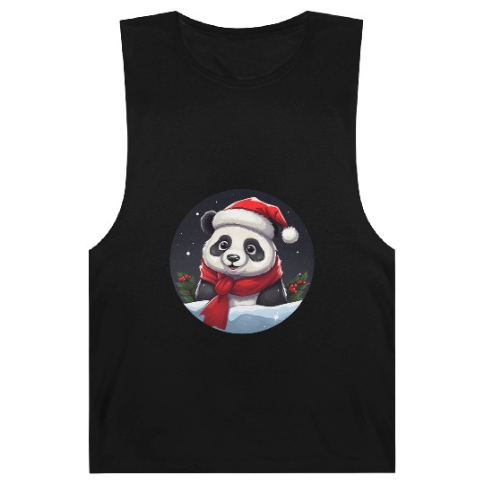 Panda Christmas Barnard Tanks