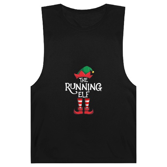Running Elf Matching Family Christmas Barnard Tanks