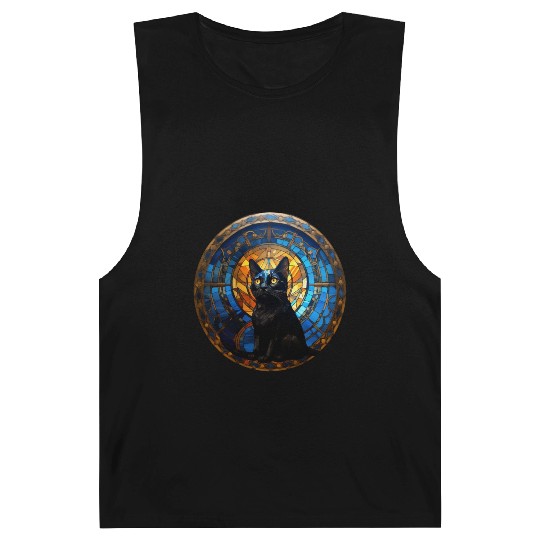 Bombay cat in stained glass Barnard Tanks
