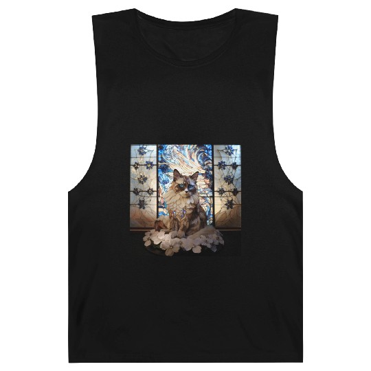 Ragdoll cat in stained glass Barnard Tanks
